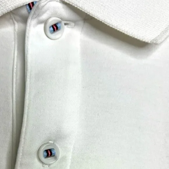 UNTUCKit Men's White Polo XL short sleeve Shirt resort business casual - Picture 5 of 13